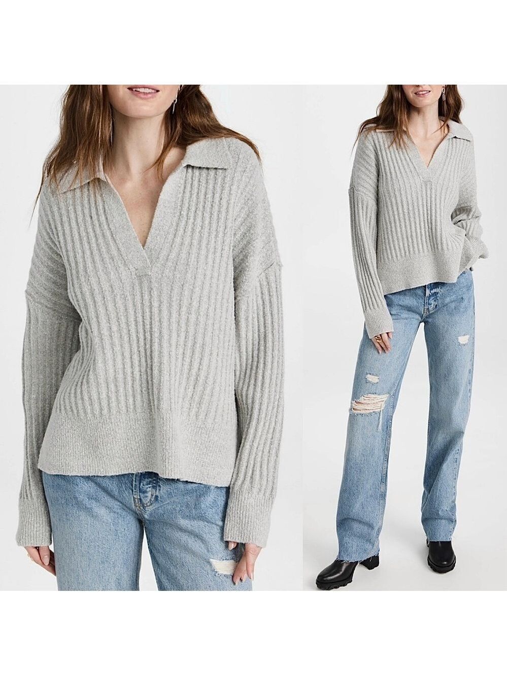 Pistola Zoe Relaxed Polo Sweater